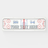 aのパーソナライズなホッケーのリンクの図表のデザイン 横断幕 (横)