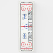 aのパーソナライズなホッケーのリンクの図表のデザイン 横断幕 (縦)