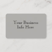 aのヴィンテージの理髪店場面 名刺 (裏面)