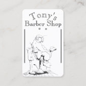 aのヴィンテージの理髪店場面 名刺 (正面)