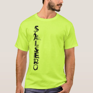 Aの代りの踊りのカップルが付いているSALSEROのTシャツ Tシャツ