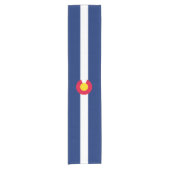 aの動的コロラド州の州の旗のグラフィック ショートテーブルランナー (正面)