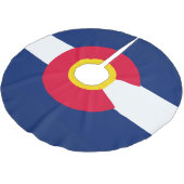 aの動的コロラド州の州の旗のグラフィック ブラッシュドポリエステルツリースカート (アングル)