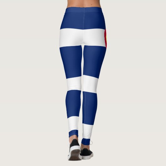 aの動的コロラド州の州の旗のグラフィック レギンス (裏面)