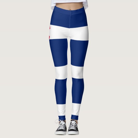 aの動的コロラド州の州の旗のグラフィック レギンス (正面)