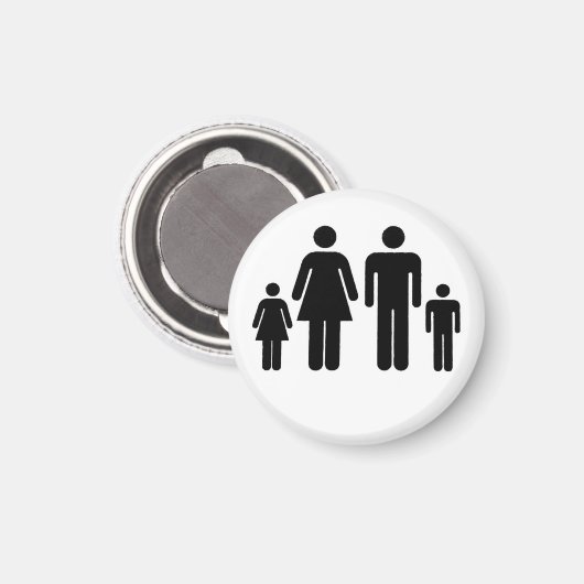 Aの家族の写真 マグネット (正面/裏面)