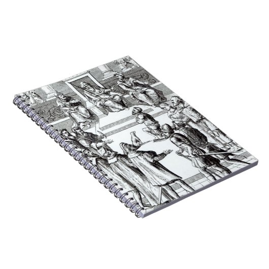 aの後の裁判所の前の補償のための告白、 ノートブック (右側)