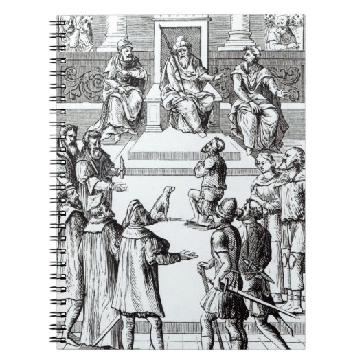 aの後の裁判所の前の補償のための告白、 ノートブック (正面)