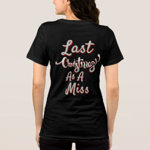 Aの最後のクリスマス恋しく思 トライブレンドTシャツ