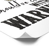 Aの来と一緒に警告いる ポスター (角)