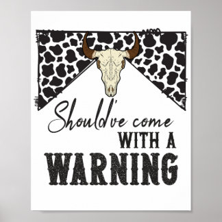 Aの来と一緒に警告いる ポスター