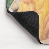 aの水泳か2人の母及び彼らの子供 マウスパッド (コーナー)