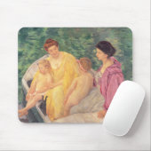 aの水泳か2人の母及び彼らの子供 マウスパッド (マウス)