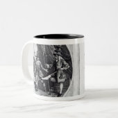 「aの物語へのFrontispieceそしてTitlepage ツートーンマグカップ (正面左)