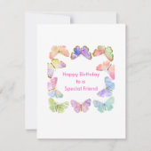 Aの特別友人へのハッピーバースデー シーズンカード (正面)