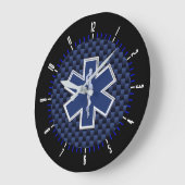 aの生命救急医療隊員サービスの星 ラージ壁時計 (傾斜)