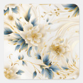 Aの結婚フローラシリーズデザイン1 スクエアシール (正面)