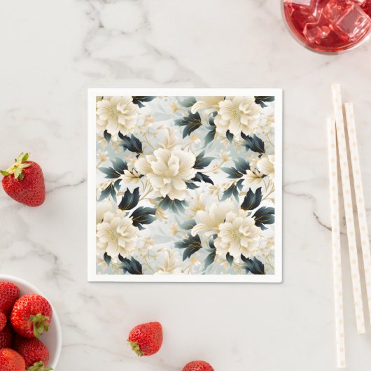 Aの結婚フローラシリーズデザイン7 スタンダードカクテルナプキン (インサイチュ)