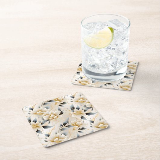 Aの結婚フローラシリーズデザイン9 スクエアペーパーコースター (インサイチュ)