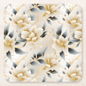 Aの結婚フローラシリーズデザイン9 スクエアペーパーコースター (正面)