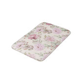 Aの絵画フローラと葉シームレスパターン バスマット (アングル)