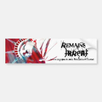 Aの脅威バンパーのステッカーは残ります バンパーステッカー