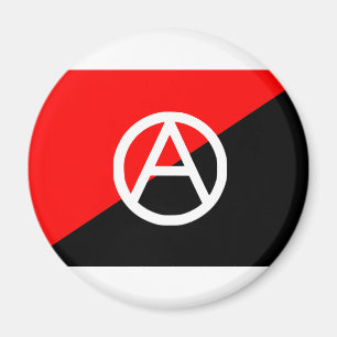 Aの記号を用いる無政府主義者の旗 マグネット