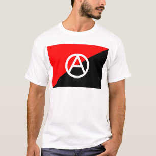 Aの記号を用いる無政府主義者の旗 Tシャツ