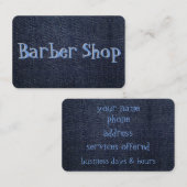 aの青いデニム 名刺 (正面/裏面)