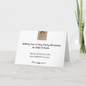 Aの非常にメリークリスマスを望みます シーズンカード (裏面)