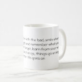 Aのcarpeのdiemの執筆のコーヒー・マグ コーヒーマグカップ (正面右)