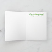 aのRockinのクリスマスカードを持って下さい シーズンカード (内部)