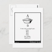 Aはかつてアップルパイだった ポストカード (正面/裏面)