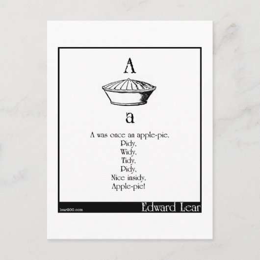 Aはかつてアップルパイだった ポストカード (正面)