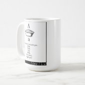 Aはかつてアップルパイでした コーヒーマグカップ (正面左)