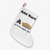 Aはアップルパイ スモールクリスマスストッキング (正面 (吊り時))