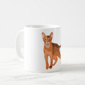 Aはアビシニアン猫用 コーヒーマグカップ (正面左)