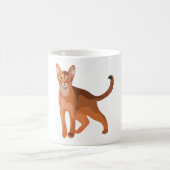 Aはアビシニアン猫用 コーヒーマグカップ (中央)