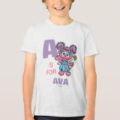 Aはアビー・カダビーのためのものだ |名前の追加 トライブレンドTシャツ (正面)