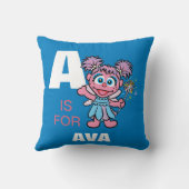 Aはアビー・カダビーの |名前の追加 クッション (裏面)