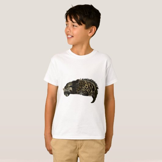 Aはアフリカのシベットのためのもの Tシャツ (正面フル)