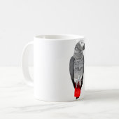 Aはアフリカ産グレイのオウム用 コーヒーマグカップ (正面左)