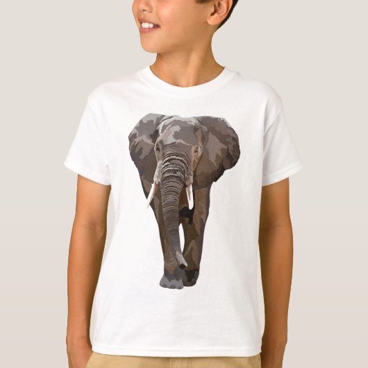 Aはアフリカ象の飼育員のためのもの Tシャツ (正面)
