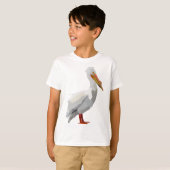Aはアメリカ・ホワイト・ペリカン向け Tシャツ (正面フル)