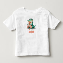 Aはアリス - 名前入り 子供Tシャツ トドラーTシャツ