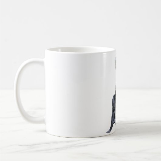 Aはアンゴラのコロッバ・モンキー向け コーヒーマグカップ (左)