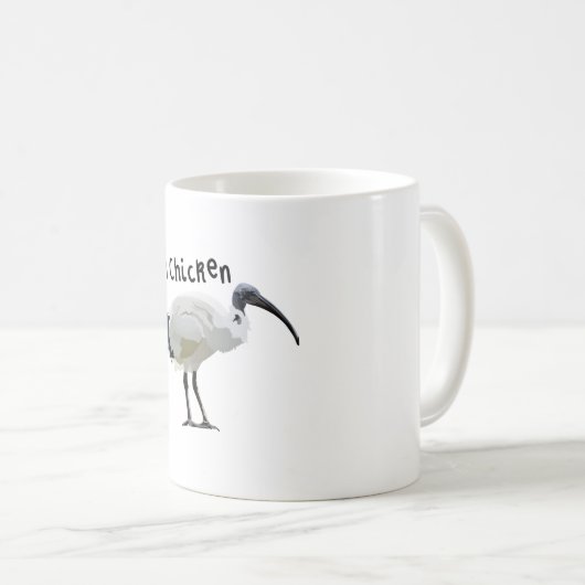 Aはオーストラリアの白イビス用 コーヒーマグカップ (正面右)
