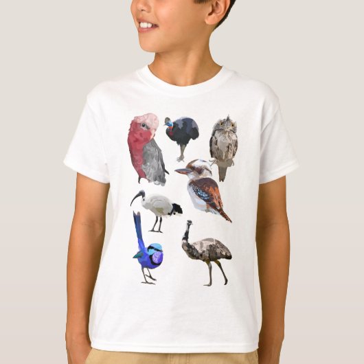 Aはオーストラリア産の鳥用 Tシャツ (正面)