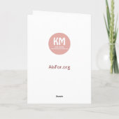 Aはキアラモレノホリデイの為に カード (裏面)