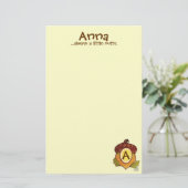 Aはドングリのパーソナライズな静止したのためです 便箋 (スタンド正面)